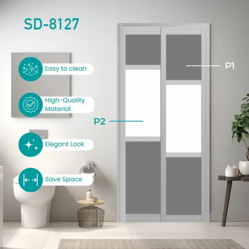 aluminium slide and swing toilet door design 22