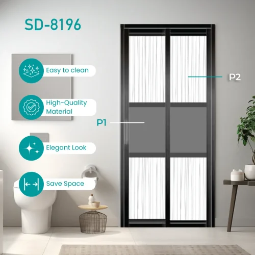 aluminium slide and swing toilet door SD-8196
