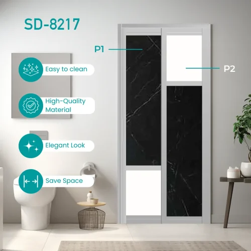 aluminium slide and swing toilet door SD-8217
