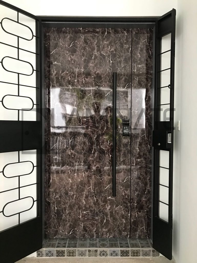 hdb fire rated main door crystallized design