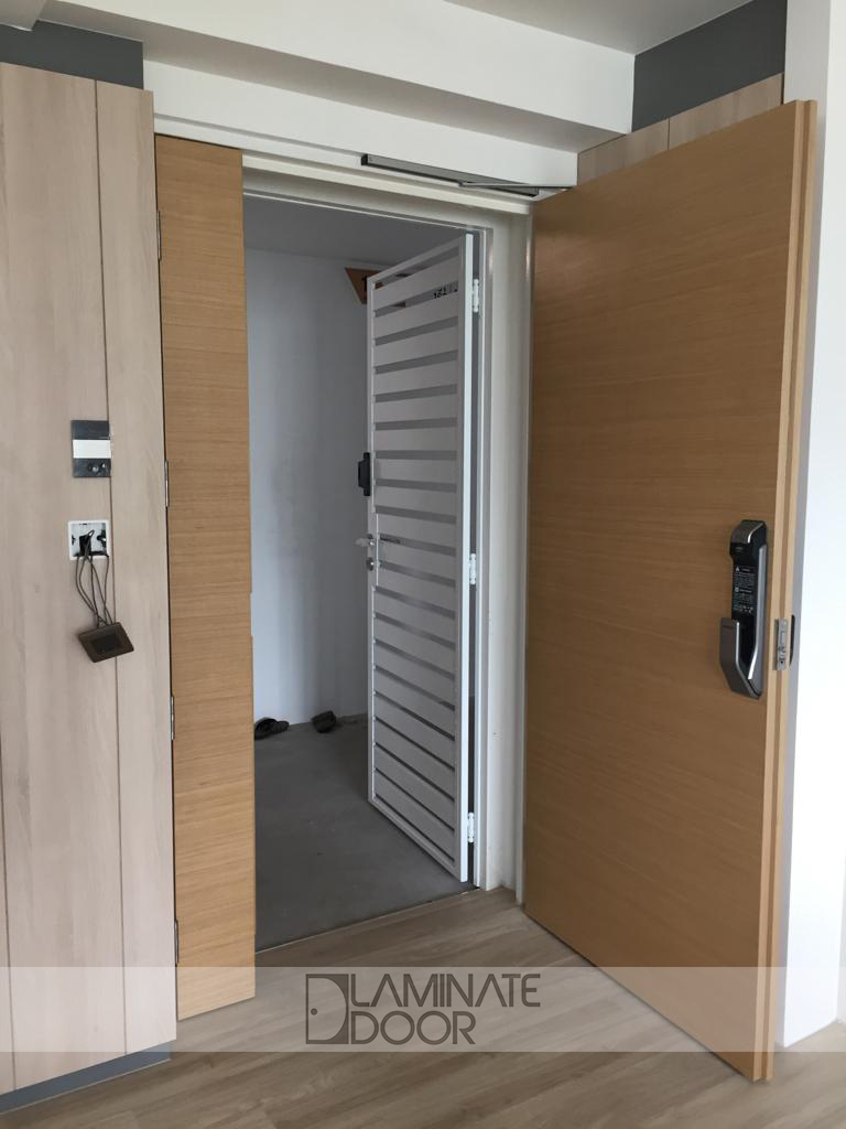 White Wood Designer Gate