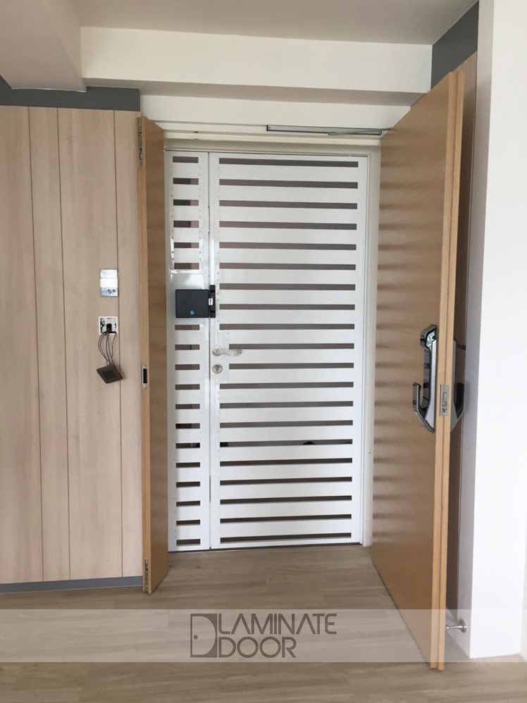 White Wood Designer Gate