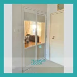 Kitchen Entrance Glass Door with Slide & swing SD - 7117
