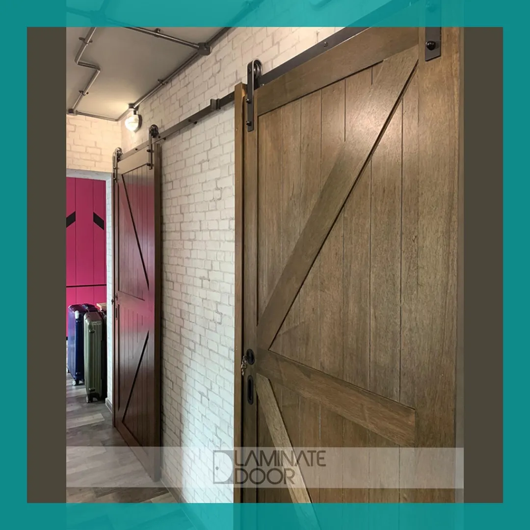 dark-brown-sliding-narn-door-with-explosed-track-1 dark-brown-sliding-narn-door-with-explosed-track-1
