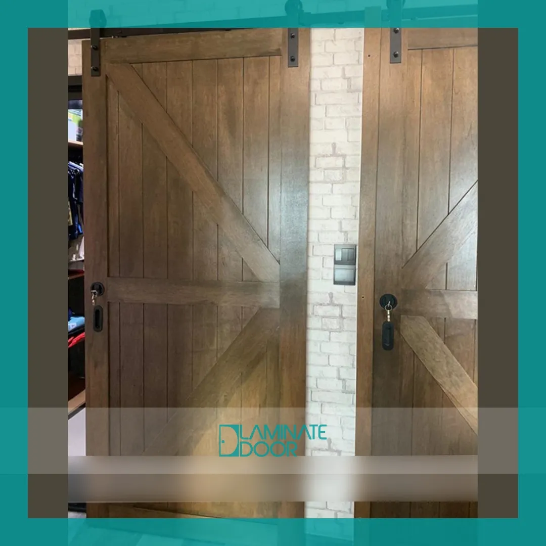 dark-brown-sliding-narn-door-with-explosed-track-2 dark-brown-sliding-narn-door-with-explosed-track-2