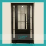 Mild Steel Glass Gate HDB