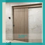 concealed track sliding door with groove line LD4M4149