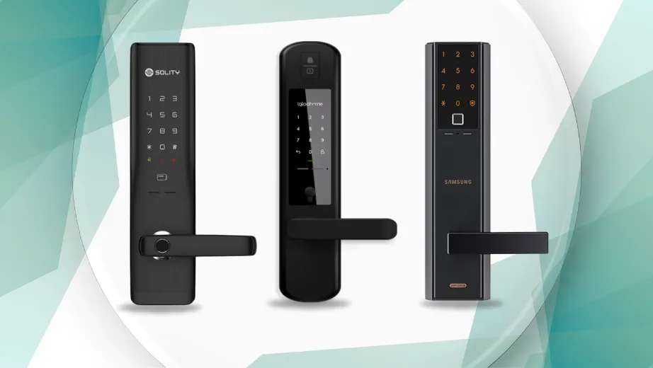 digital locks with lever handle