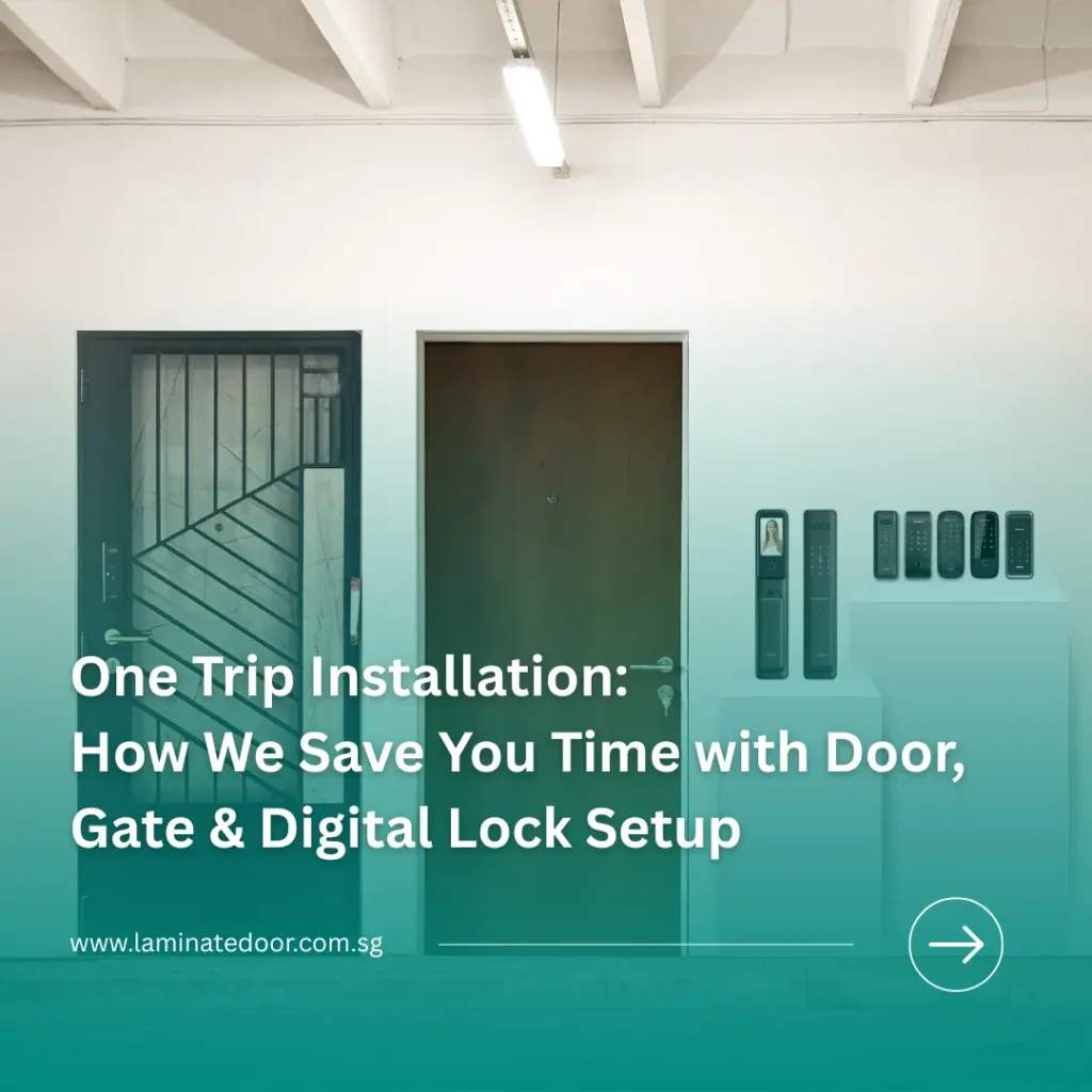 one trip installation how we save your time with door gate and digital lock setup
